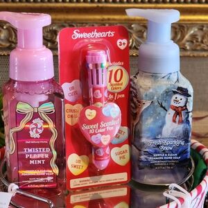 BATH & BODY WORKS Sweetheart Valentine Twisted Peppermint Fresh Sparkling Snow